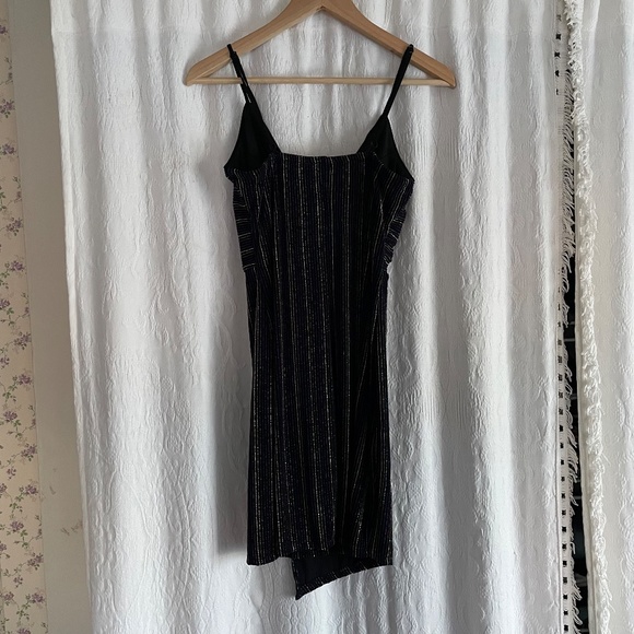 Francesca's Festive Sparkly Striped Dress - Picture 2 of 9